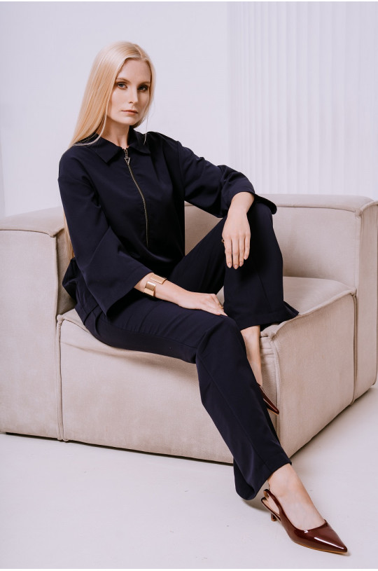 Куртка медицинская женская К 637 Elit (черника 79, агас)