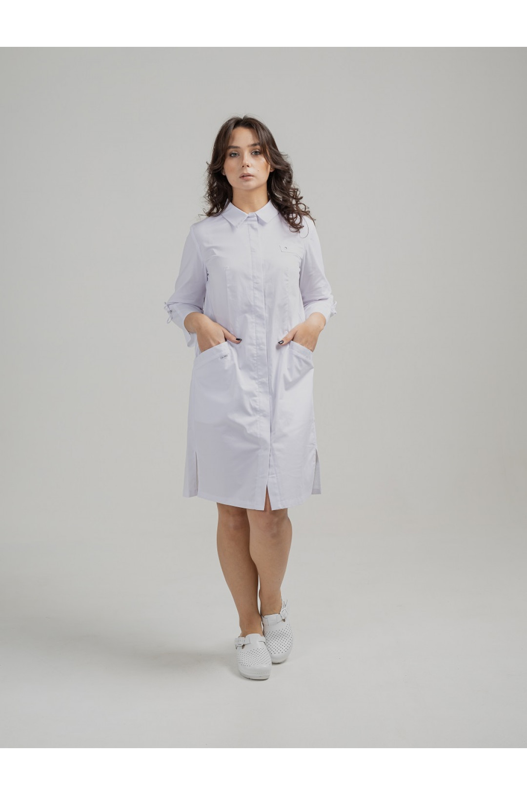 Халат медицинский женский АЕ 745 Elit (белый, экстра)