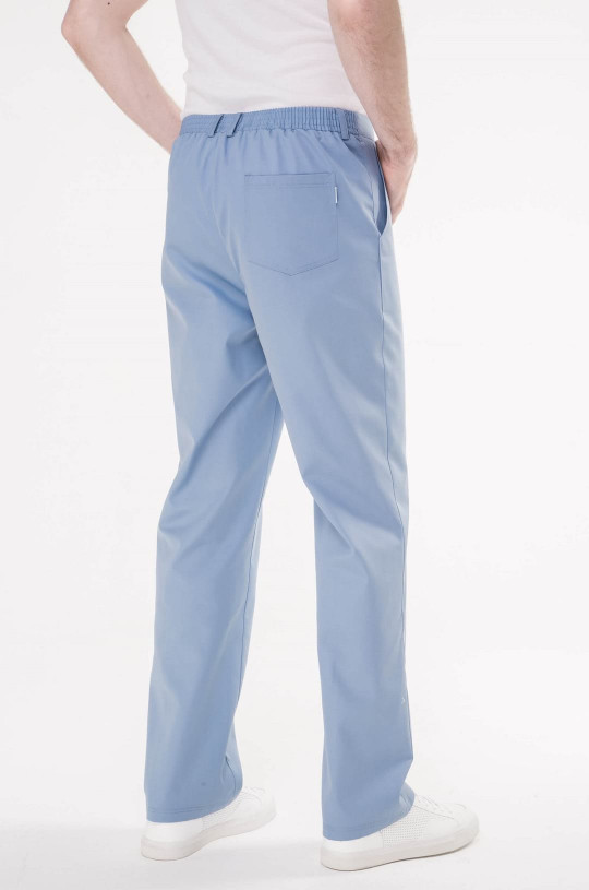 Брюки медицинские мужские 5-0997 (голубой Pastel Blue, сатори)