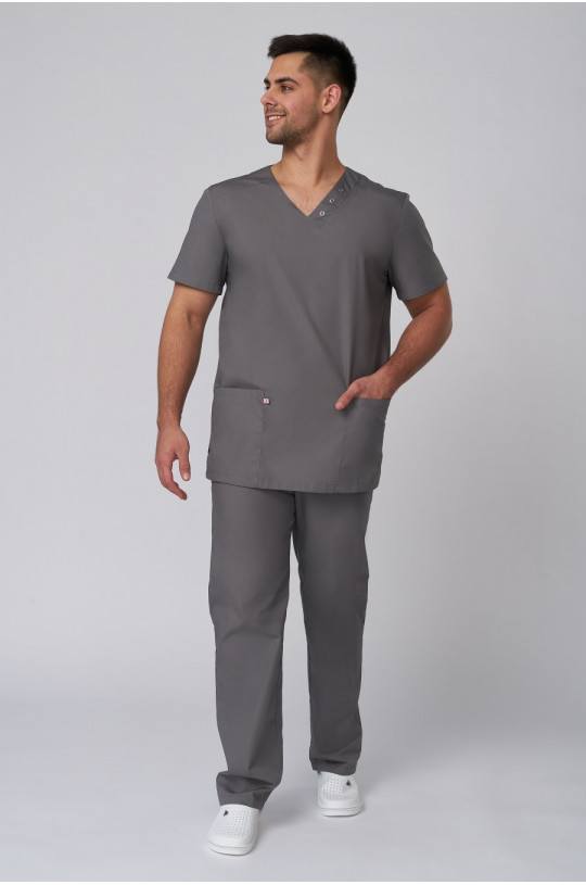 Костюм медицинский мужской 14-115G/19-100G Elit Atkara (серый 35, тиси)
