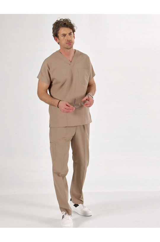 Костюм медицинский мужской CORE-FLEX LYCRA (бежевый bej, стрейч)