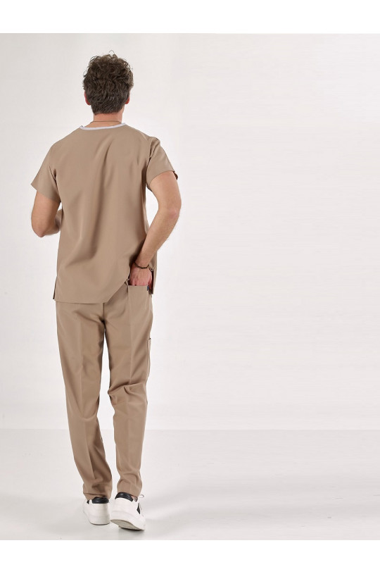 Костюм медицинский мужской CORE-FLEX LYCRA (бежевый bej, стрейч)
