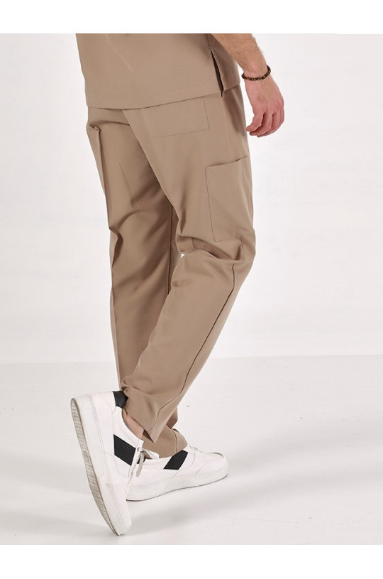 Костюм медицинский мужской CORE-FLEX LYCRA (бежевый bej, стрейч)