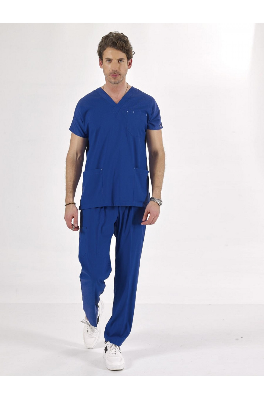 Костюм медицинский мужской CORE-FLEX LYCRA (королевский синий, стрейч)