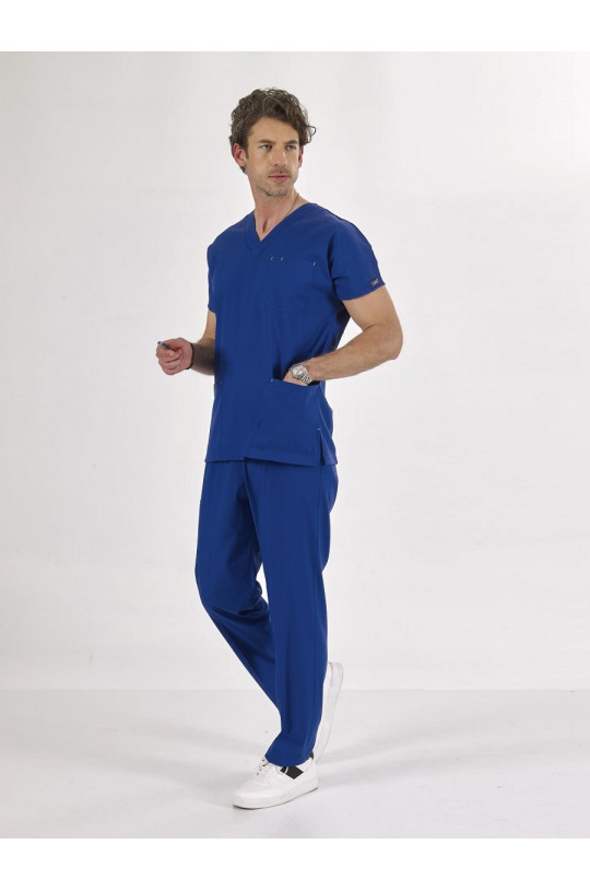 Костюм медицинский мужской CORE-FLEX LYCRA (королевский синий, стрейч)