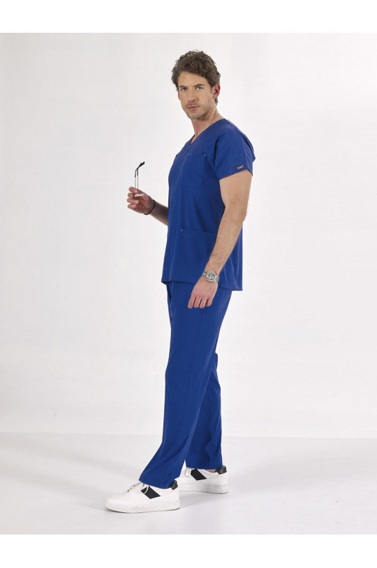 Костюм медицинский мужской CORE-FLEX LYCRA (королевский синий, стрейч)