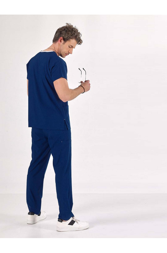 Костюм медицинский мужской CORE-FLEX LYCRA (синий blaser mavi, стрейч)