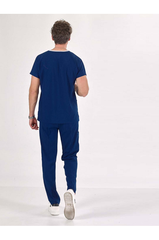 Костюм медицинский мужской CORE-FLEX LYCRA (синий blaser mavi, стрейч)