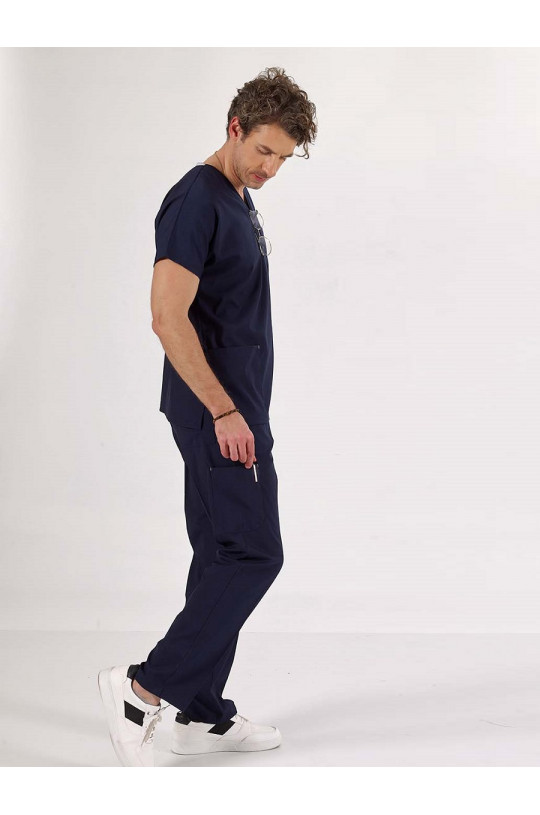 Костюм медицинский мужской CORE-FLEX LYCRA (т.синий lacivert, стрейч)