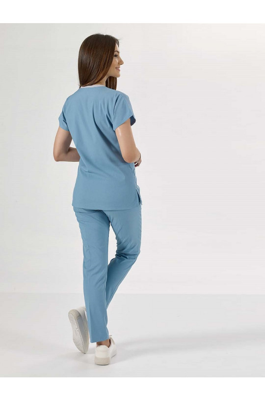Костюм медицинский женский CORE-FLEX LYCRA (голубой alice mavi, стрейч)