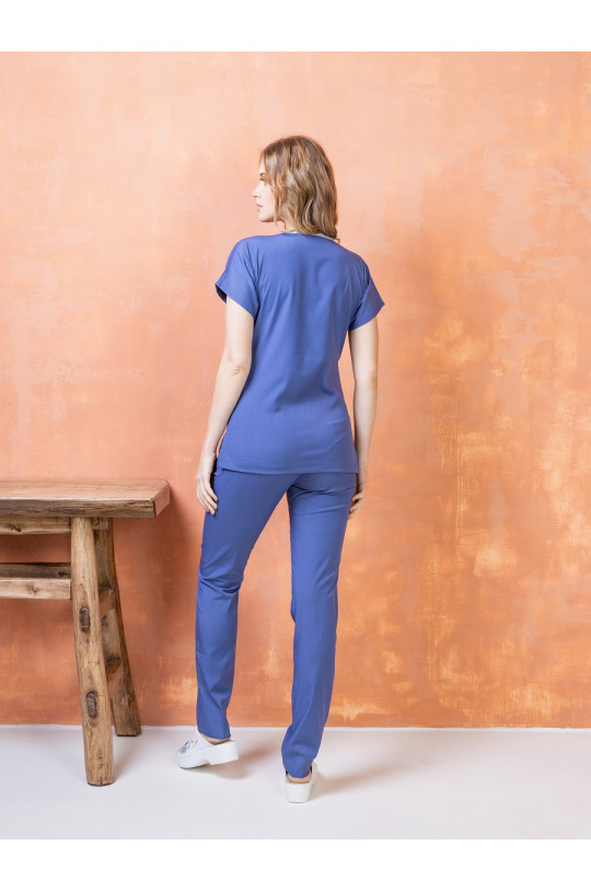 Костюм медицинский женский CORE-FLEX LYCRA (голубой туман sisli mavi, стрейч)