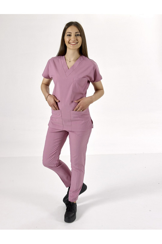 Костюм медицинский женский CORE-FLEX LYCRA (пудра pudra, стрейч)
