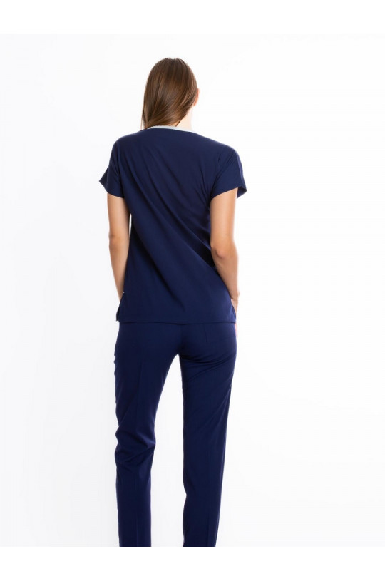 Костюм медицинский женский CORE-FLEX LYCRA (синий, стрейч)